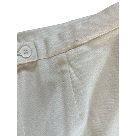 VTG Pendleton Womens Wool Pants Size 10 Cream Butter Yellow Trouser Preppy READ - Picture 8 of 10